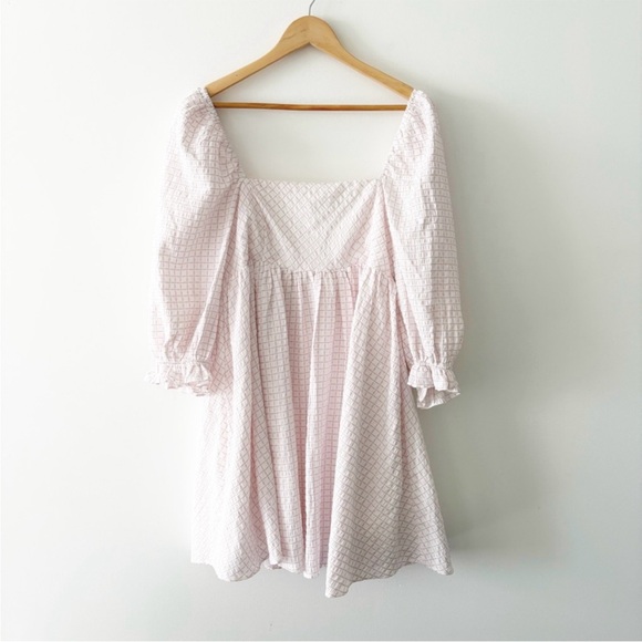 Storia | NWT Gingham Plaid Babydoll Dress Size Large - Picture 1 of 9